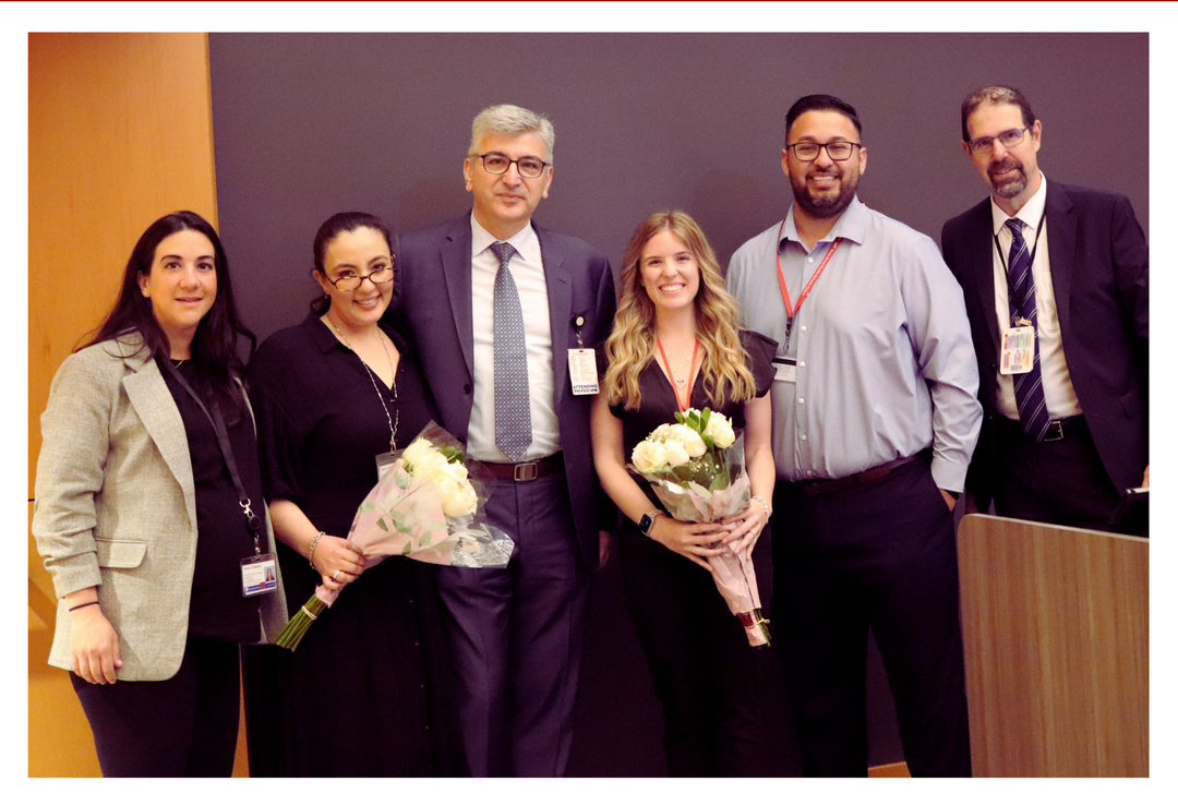 Tass and Sasson with Research Day Coordinators Team